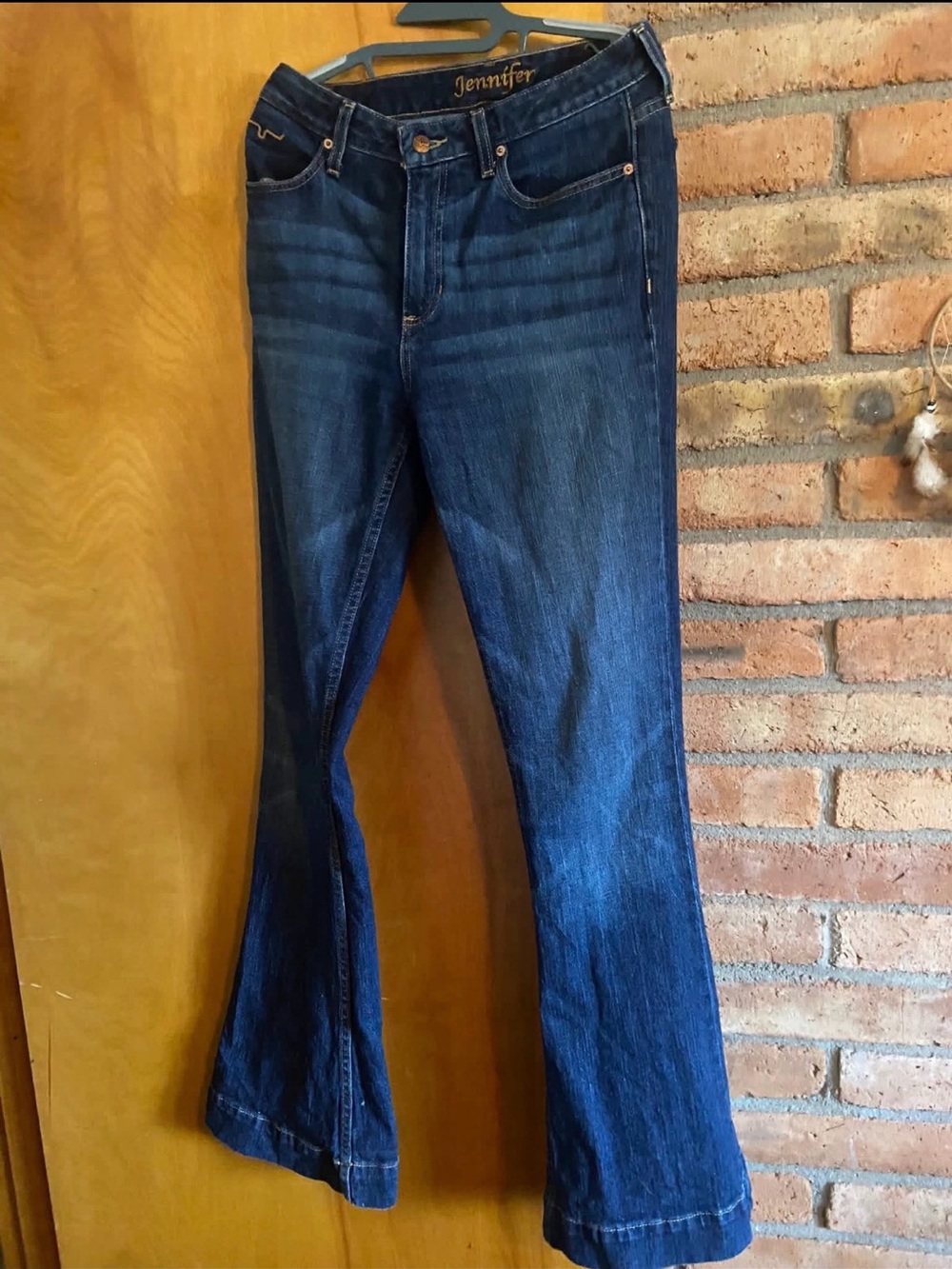 Kimes Ranch Women's Dark Blue Flared Jeans